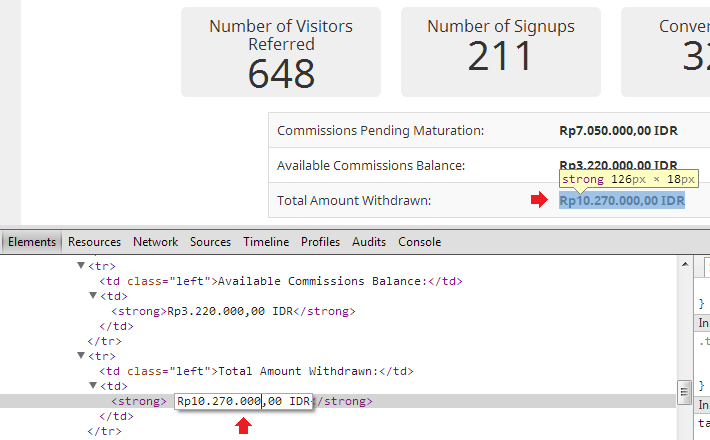 Example Earning 2